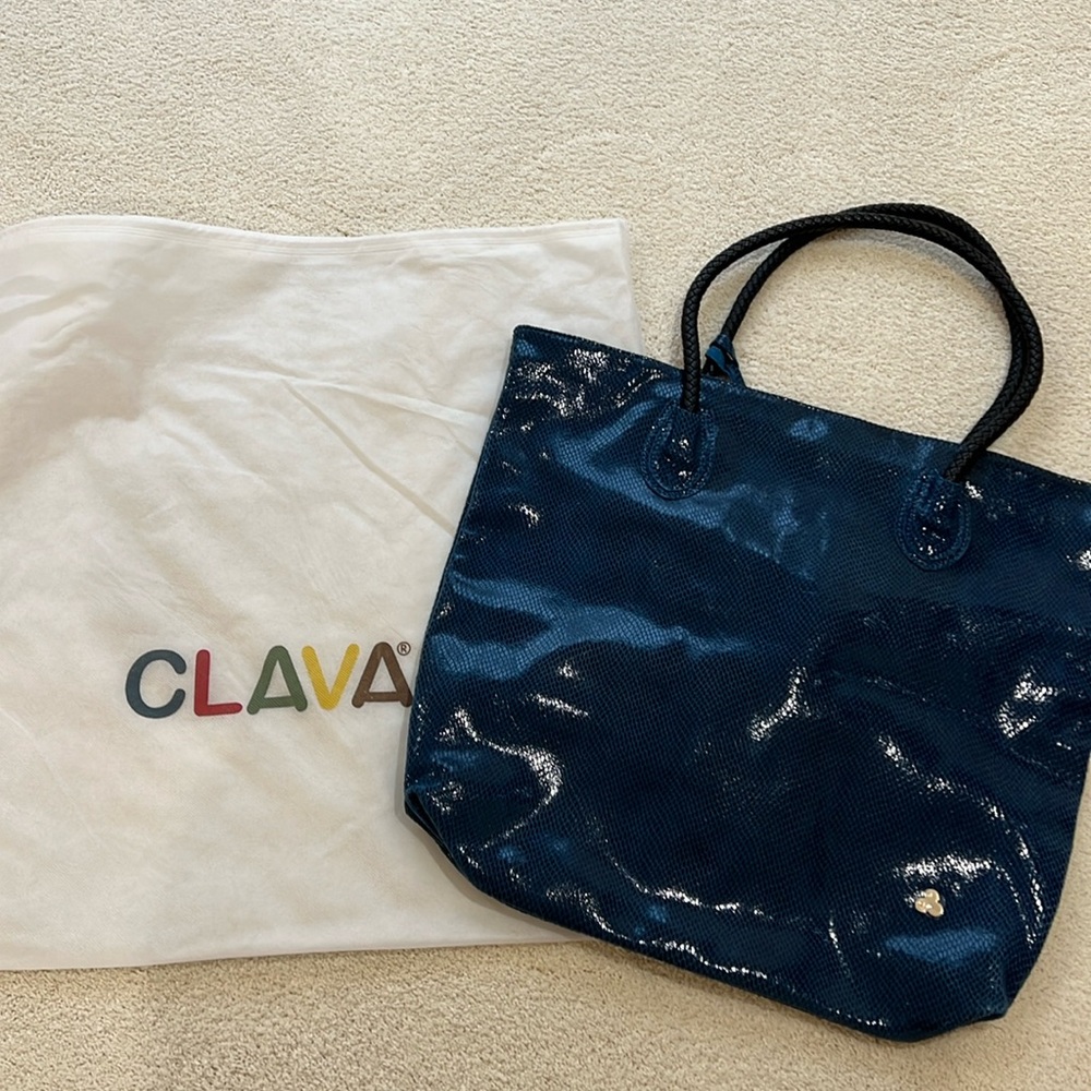 NWT Clava genuine leather Ryan Tote bag